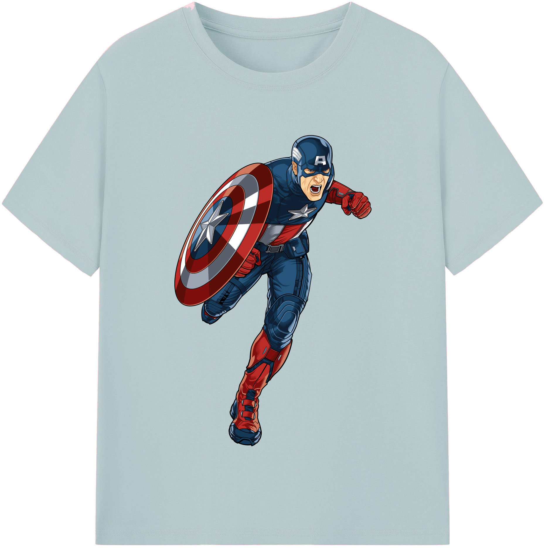 （画像用） アベンジャーズ The Avengers 綿100％半袖Tシャツ（フロントプリント）